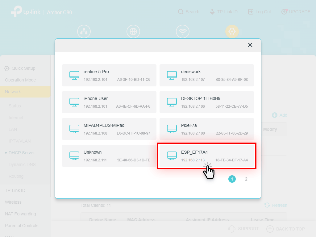 Adding an IP address